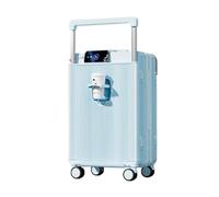 GIIYOEW Suitcase Medium Carry on Hand Cabin Luggage Hard Shell Lightweight Suitcase Large 28 Inch with Cup Holder 4 Spinner Wheels,1,22in