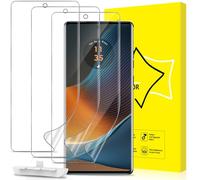 GiiYoon 3 PACK Screen Protector for Motorola Edge 50 Fusion Flexible TPU Film [Support Fingerprint Touch] [HD Full Coverage] [Easy Installation] [Scratch Resistant]