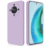 GiiYoon Case Compatible with Honor Magic 6 Lite, Silky-Soft Touch Full-Body Protective Phone Silicone Case, Shockproof Cover with Microfiber Lining, Purple