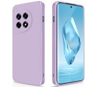 GiiYoon Case Compatible with Oneplus 12R, Silky-Soft Touch Full-Body Protective Phone Silicone Case, Shockproof Cover with Microfiber Lining, Purple