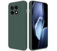 GiiYoon Case Compatible with Oneplus 13R, Silky-Soft Touch Full-Body Protective Phone Silicone Case, Shockproof Cover with Microfiber Lining, Green