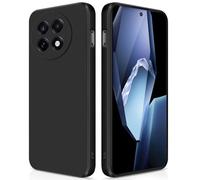 GiiYoon Case Compatible with Oneplus 13R, Silky-Soft Touch Full-Body Protective Phone Silicone Case, Shockproof Cover with Microfiber Lining, Black