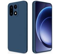 GiiYoon Case Compatible with OnePlus 15, Silky-Soft Touch Full-Body Protective Phone Silicone Case, Shockproof Cover with Microfiber Lining, Blue