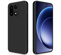GiiYoon Case Compatible with OnePlus 15, Silky-Soft Touch Full-Body Protective Phone Silicone Case, Shockproof Cover with Microfiber Lining, Black