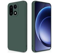 GiiYoon Case Compatible with OnePlus 15, Silky-Soft Touch Full-Body Protective Phone Silicone Case, Shockproof Cover with Microfiber Lining, Green