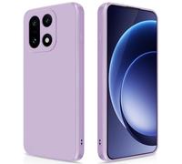 GiiYoon Case Compatible with OnePlus 15, Silky-Soft Touch Full-Body Protective Phone Silicone Case, Shockproof Cover with Microfiber Lining, Purple