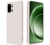 GiiYoon Case Compatible with OnePlus 15R, Silky-Soft Touch Full-Body Protective Phone Silicone Case, Shockproof Cover with Microfiber Lining, off white