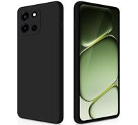 GiiYoon Case Compatible with OnePlus Nord 6, Silky-Soft Touch Full-Body Protective Phone Silicone Case, Shockproof Cover with Microfiber Lining, Black