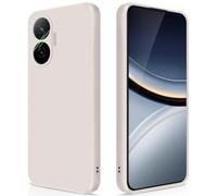 GiiYoon Case Compatible with Xiaomi Poco F7, High-Quality Liquid Silicone Case, All-Round Protection Mobile Phone Case, Scratch-Resistant, Soft Microfibre Lining, White
