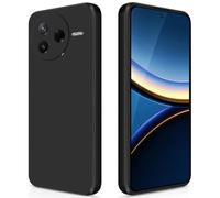 GiiYoon Case Compatible with Xiaomi Poco F7 Pro, High-Quality Liquid Silicone Case, All-Round Protection Mobile Phone Case, Scratch-Resistant, Soft Microfibre Lining, Black