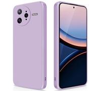 GiiYoon Case Compatible with Xiaomi Poco F7 Ultra, High-Quality Liquid Silicone Case, All-Round Protection Mobile Phone Case, Scratch-Resistant, Soft Microfibre Lining - Purple