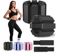 Giiyr Ankle Weights for Women Men,Adjustable Wrist Weights Set of 2(1lb Each),Wearable leg weights/arm weights,Wrist & Ankle Weights Bracelet for Yoga,Pilates,Running, Fitness,Physical Therapy (Black)
