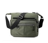 GIJMZY Canvas Bag Shoulder Men's Bag Waterproof Oxford Luxury Design Crossbody Handbag Large Capacity Messenger Bags for Men(Green)
