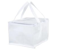 GIJMZY Food Delivery Bag 3pcs Insulated Food Delivery Bag Cake Carrier Cooler Bag Pizza Warmer Outdoor Picnic Lunch Bag for Hot and Cold Food(White 260x260x200mm)