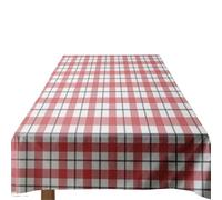 GIJMZY Plaid Tablecloth Home Decoration Large Size Red And White Checkered Table Linens Kitchen Dining Room Furniture Cover 165x240cm H(160X220CM)