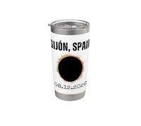 Gijón Spain Solar Eclipse 08.12.2026 Stainless Steel Insulated Tumbler
