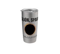 Gijón Spain Solar Eclipse 08.12.2026 Stainless Steel Insulated Tumbler