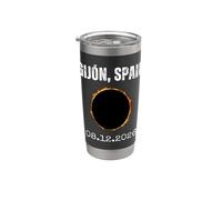 Gijón Spain Total Solar Eclipse 8/12/2026 Stainless Steel Insulated Tumbler