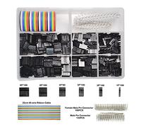 Gikfun 780pcs 2.54mm Pitch 1 2 3 4 5 6Pin Housing Connector Dupont Wire Male Female Crimp Pins Adaptor Assortment Kit for RC Servo, Arduino, SMT, SATA, EPS, Battery Balancer EK8479