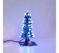 Gikfun DIY 7-Color LED 3D Christmas Tree Soldering Practice Kit - School Electronics Project, Holiday Decoration EK2178