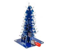 Gikfun DIY 7-Color LED 3D Christmas Tree Soldering Practice Kit - School Electronics Project, Holiday Decoration EK2178