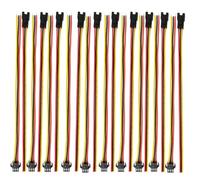 Gikfun JST SM 3-Pins 3P Locking Connector Wire Cables 20cm 22awg Wire for Arduino LED Strip DIY Female & Male Plug (Pack of 10 Pairs) EK2176