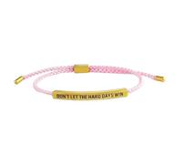 GIKILEE Inspirational Adjustable Bracelet Dont Let The Hard Days Win Bracelets Charm for Women Men Prayer Handmade Stainless Steel Encouragement Gift Jewelry, 0.1, Acrylic, no gemstone