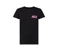 GIL ASR Women's T-Shirt, Black and Fluo Pink, Extra Large, Black and Pink Fluo, XL