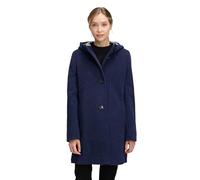 Gil Bret Ladies Wool Coat, Dark Blue Melange, 14