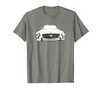 Gilbern Invader Mk2 1970s British Classic car Black/White T-Shirt, Men, Olive Heather, XX-Large