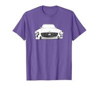 Gilbern Invader Mk2 1970s British Classic car Black/White T-Shirt, Men, Purple Heather, XX-Large