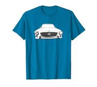 Gilbern Invader Mk2 1970s British Classic car Black/White T-Shirt, Men, Sapphire Blue, 3X-Large