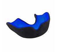 Gilbert Adult Rugby Orthodontics Teeth Protector - X Brace Dual Density Black/Blue