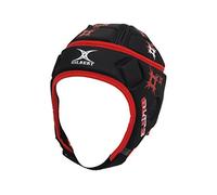 Gilbert Attack Blitz Head Guard - Black/Red, 55-Inch/Small