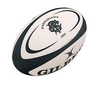 GILBERT barbarians mini rugby ball [white/black]