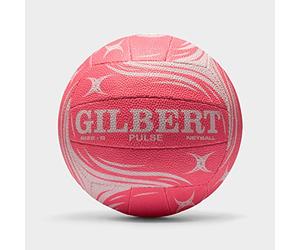 Gilbert Boys Pulse Match Net Ball - Pink/White, Size 5