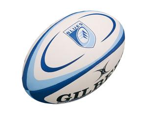 GILBERT Cardiff Blues Mini Rugby Ball [white/blue]