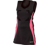 Gilbert Eclipse II Hook and Loop Netball Dress - Black/Pink (14)