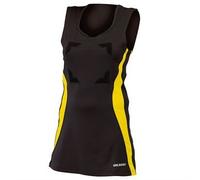Gilbert Eclipse II Netball Dress (Black/Gold, 8)
