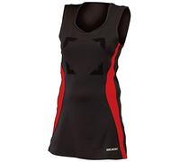 Gilbert Eclipse II Netball Dress (Black/Red, 12)