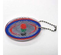 Gilbert england reflective rugby ball key ring