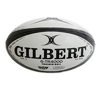 Gilbert G-TR4000 Trainer Rugby Ball (Black, Size 4)