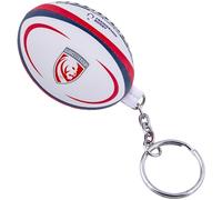 Gilbert gloucester lions rugby ball key ring [red/black]