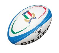 GILBERT italy mini rugby ball [white/blue]
