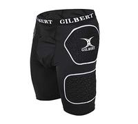 Gilbert Junior Protective Rugby Shorts, Black, M