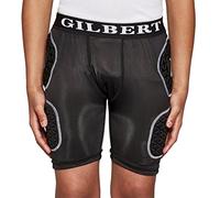 Gilbert Junior Protective Rugby Shorts, Black, S