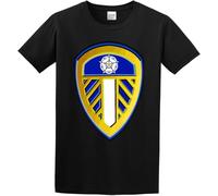 Gilbert Mens Leeds United Association Football Club Short Sleeve Style T-Shirt Black