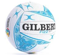 Gilbert Netball Fizz Match Netball - Blue and White - Size 4