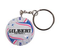 GILBERT netball keyring [white/pink]