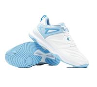 Gilbert Netball Womens Impact Trainers Shoes - White Blue - UK 10